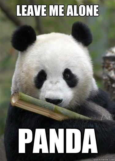Leave me alone panda - Leave me alone panda - quickmeme