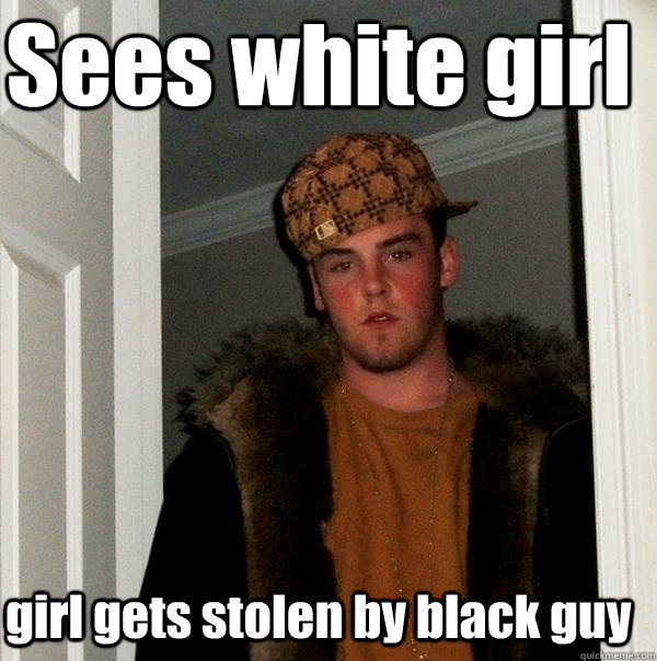 White girl black guys meme