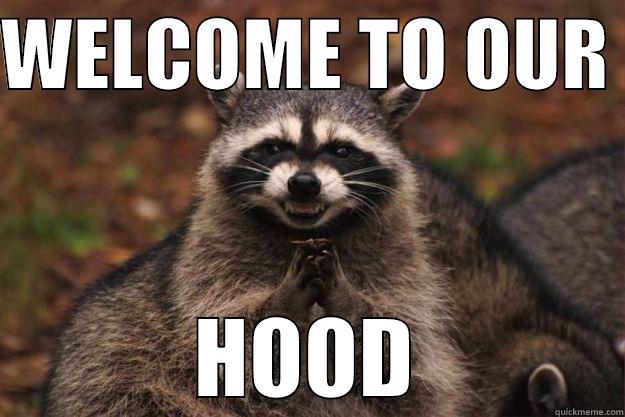 WELCOME TO OUR HOOD - quickmeme