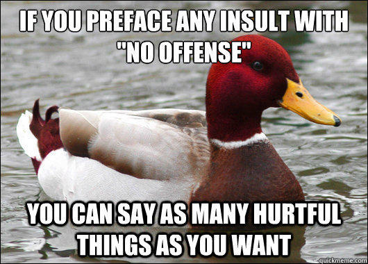 Hurtful insults most Most Endearing