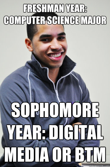 Freshman Year Computer Science Major Sophomore Year Digital