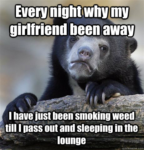 Smoking weed girlfriend