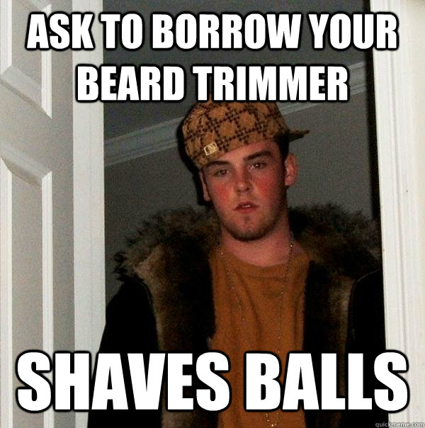 beard trimmer on balls