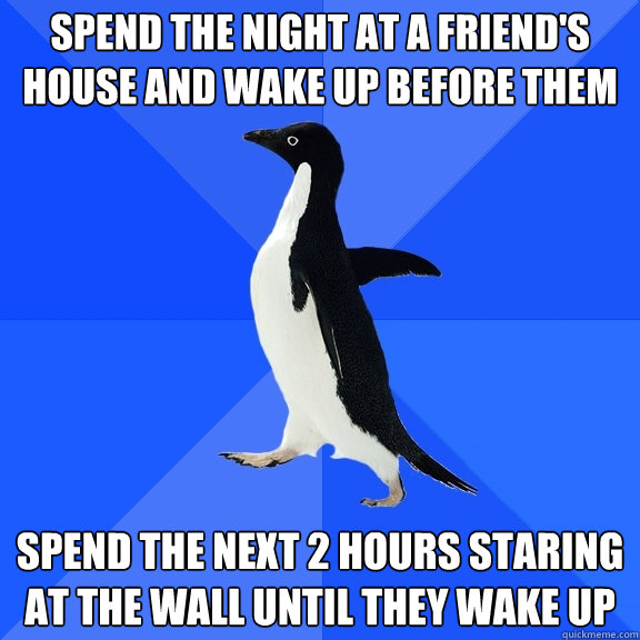 Friend spend the night