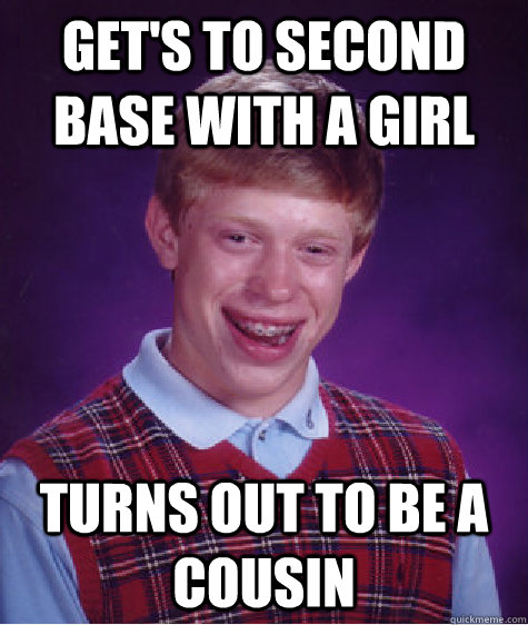Second base with a girl
