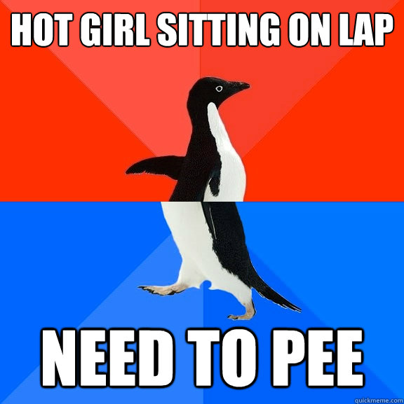 Peeing On Girl Lap Sitting