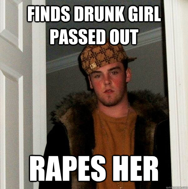 Funny Drunk Girl Passed Out