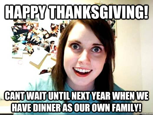 Thanksgiving Meme Family.