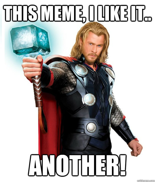 This Meme, I like it.. Another! - Advice Thor - quickmeme