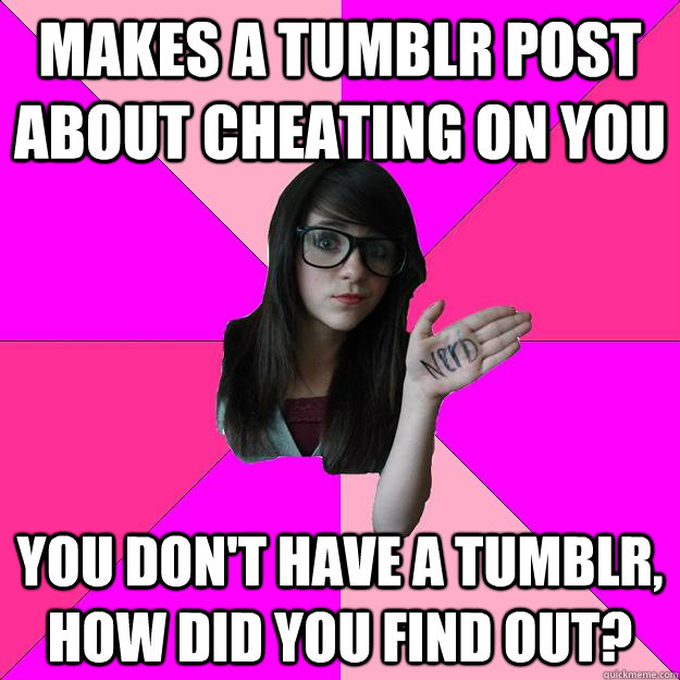 Cheating Meme Tumblr