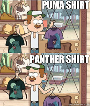 gravity falls puma shirt panther shirt