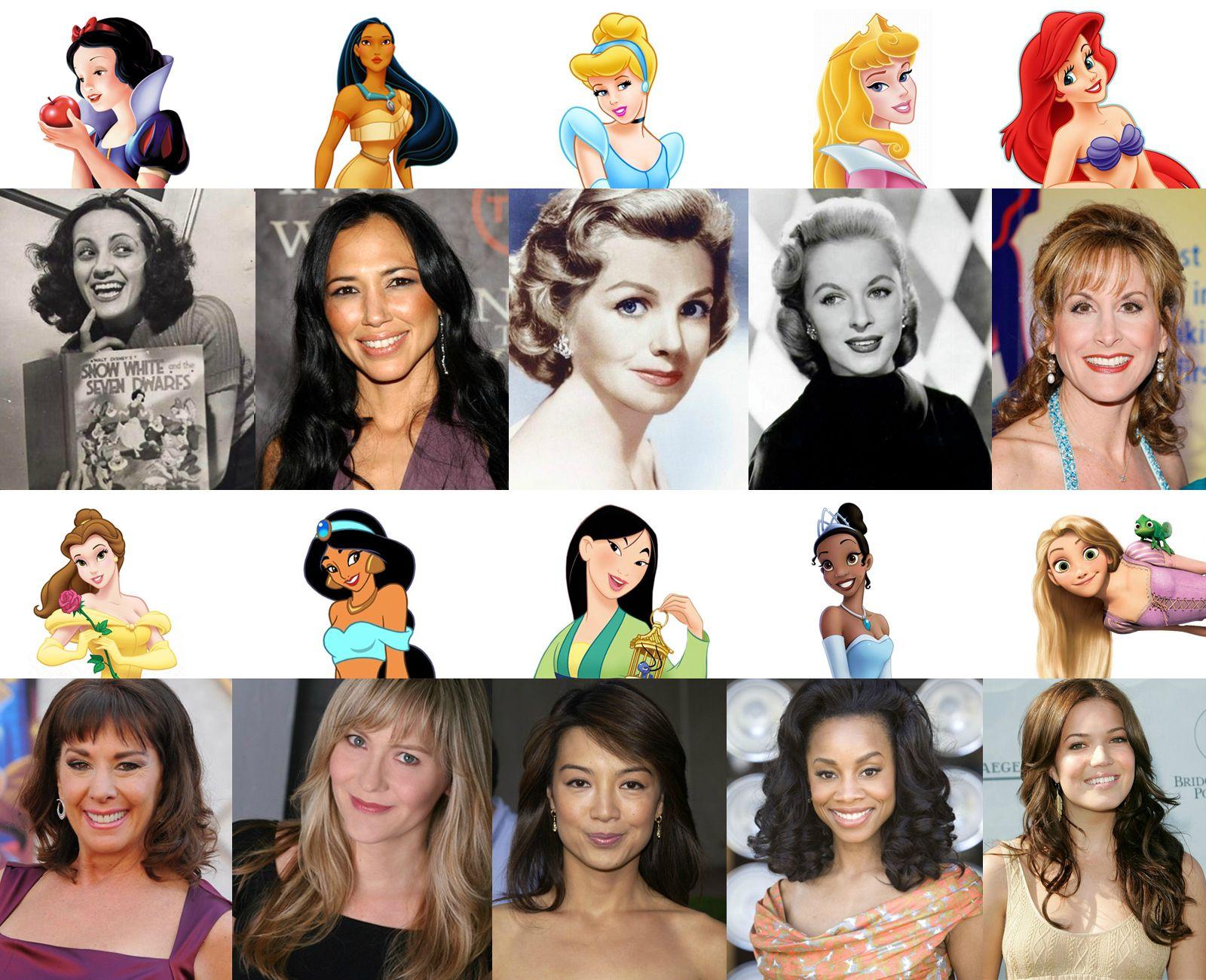 Disney Princesses and their voice actors. - quickmeme