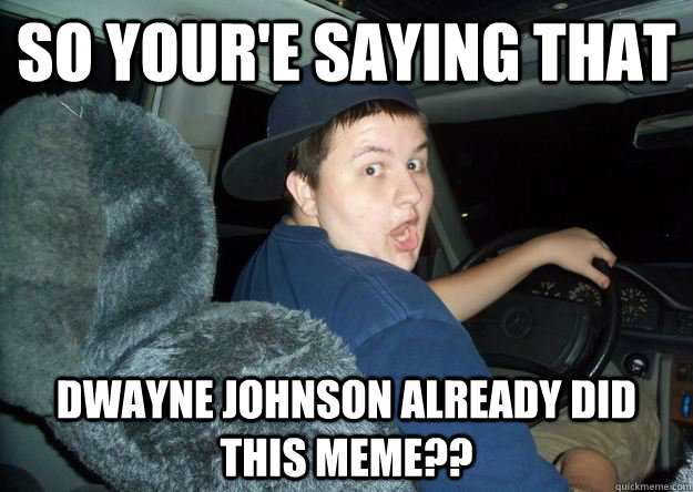 Dwayne Johnson Meme Photo