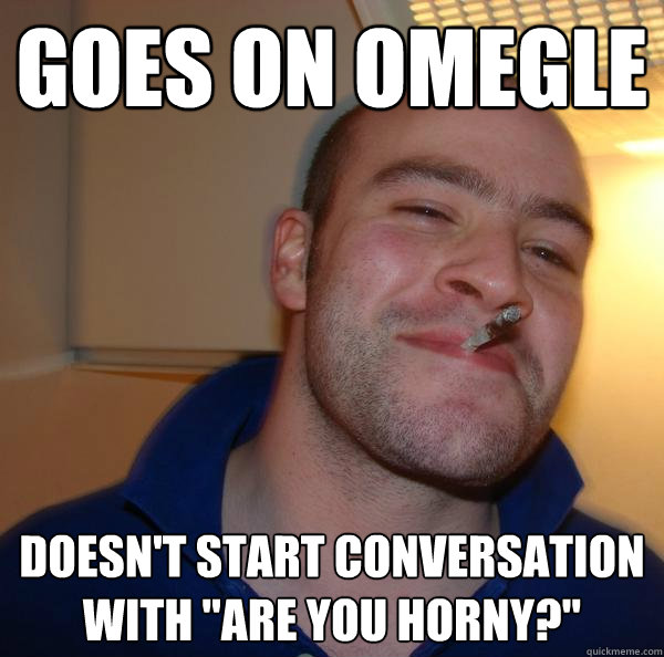 Goes on Omegle doesn't start conversation with 